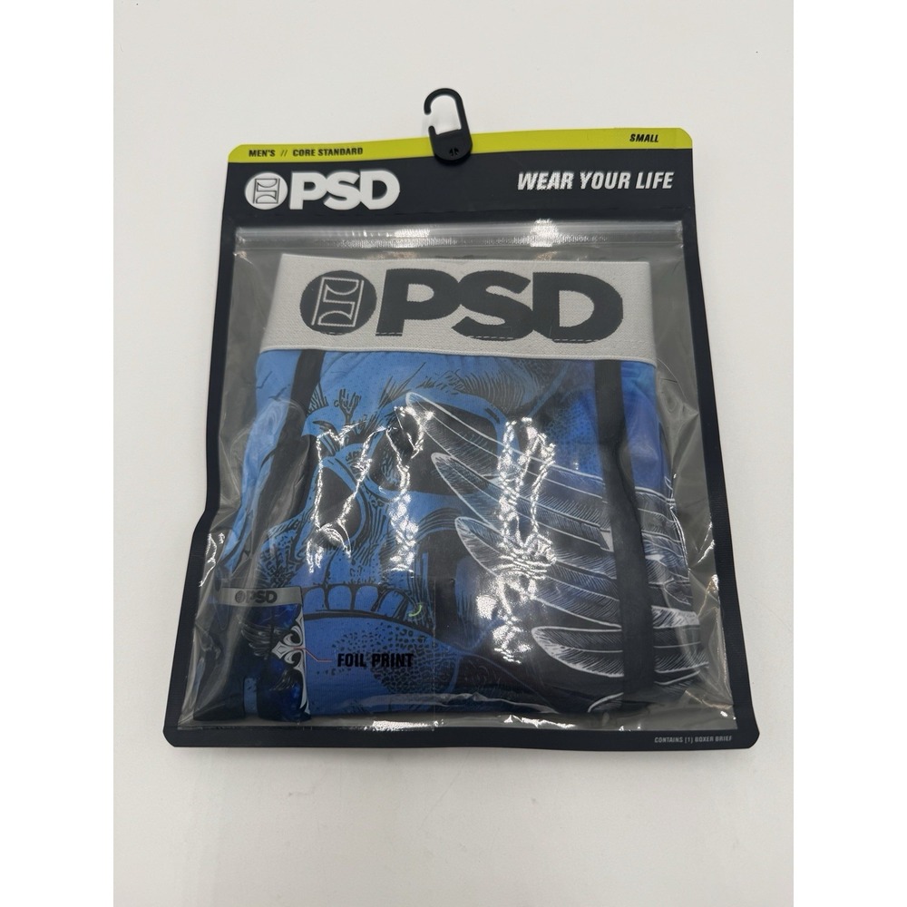 PSD Underwear Men's Silver Wing Boxer Briefs Small NWT